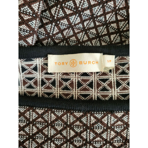 Tory Burch Cotton Sweater Casual Work Upscale Fall Winter Neutral Dress EUC S - Picture 5 of 6